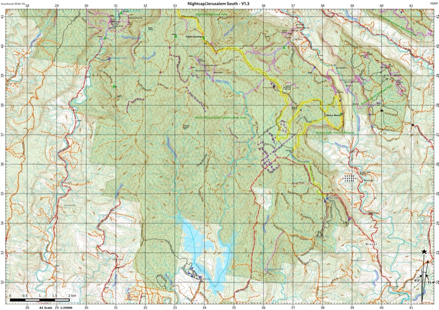 Preview of Nightcap & Jerusalem / Gidjuum Gulganyi map: South